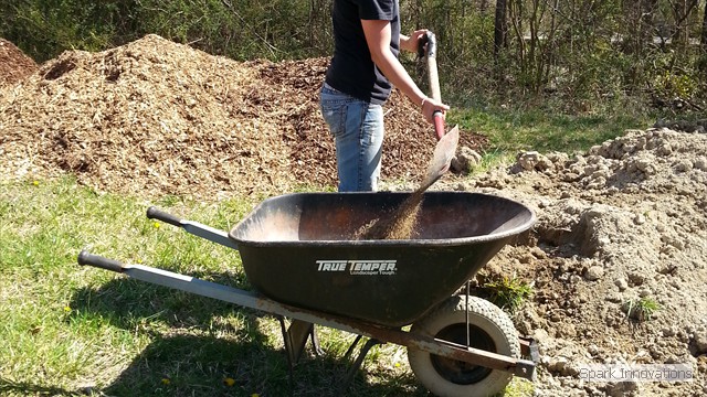 We make our own soil mix. Clay from a dairy farm, mulch, worm castings, and a bit of topsoil. 